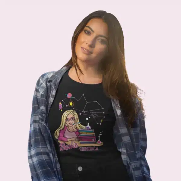 camiseta de barbie científica