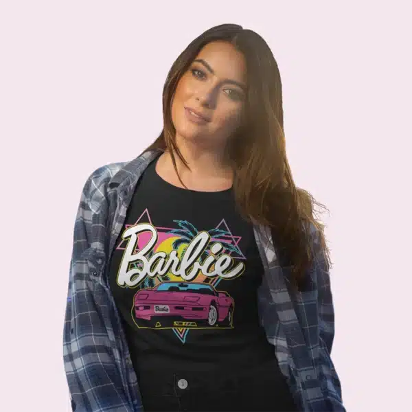 camiseta de barbie coche descapotable