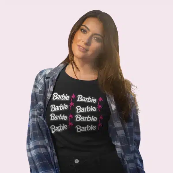 camiseta de barbie palmeras