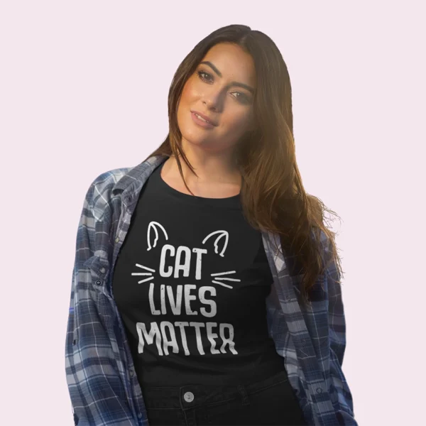 Camiseta de gato cat lives matter