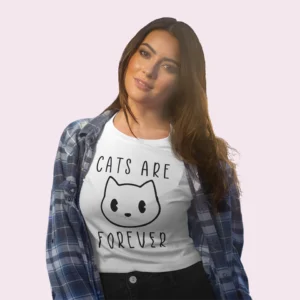 Camiseta de gato cats are forever