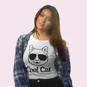 Camiseta de gato cool cat