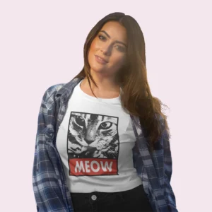 Camiseta de gato meow